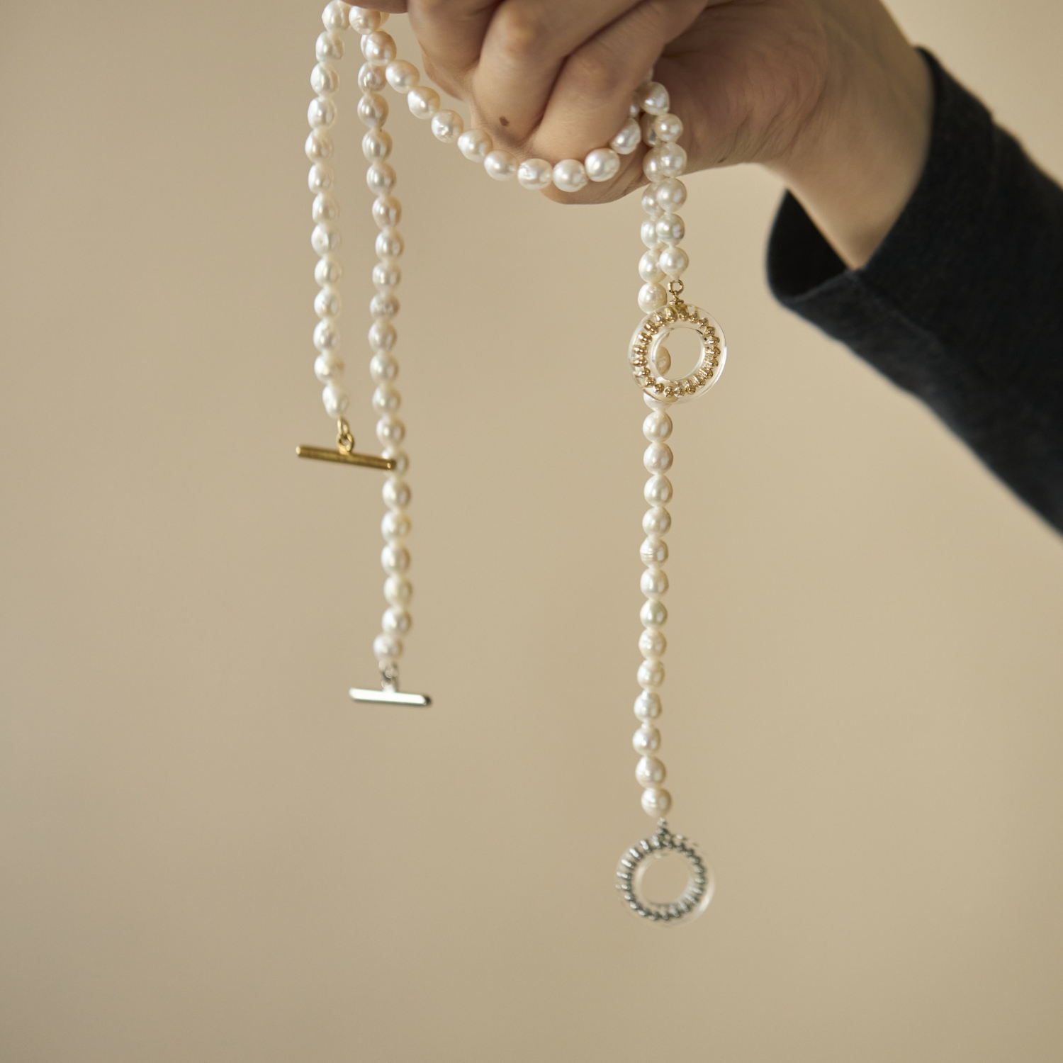 nico/アクリルマンテルネックレス